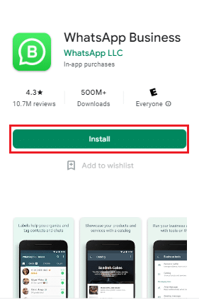 įdiegti „WhatsApp“ verslą