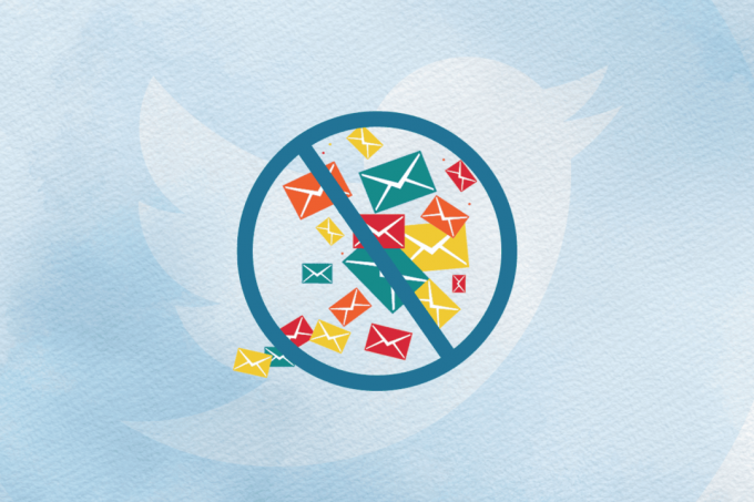 Bagaimana cara berhenti menerima email dari twitter