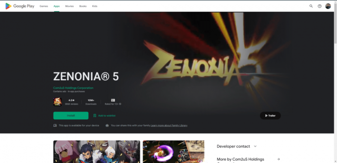 Strona internetowa sklepu Play Zenonia 5. Najlepsze gry, takie jak Legend of Zelda na Androida