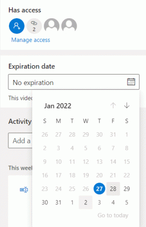 Čia pasirinkite datą kalendoriuje | Kur saugomi „Microsoft Teams“ įrašai
