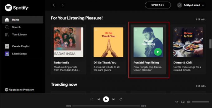 Spotify-Songs aktualisieren und abspielen