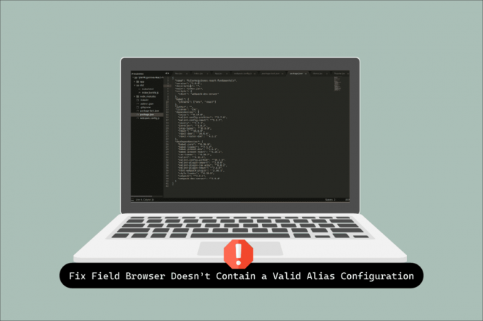 Il browser Fix Field non contiene una configurazione alias valida