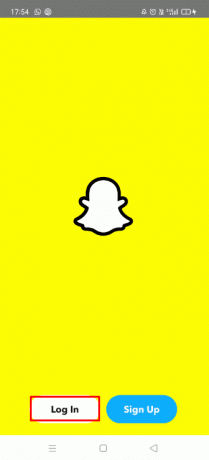 Trykk på Logg inn | Hvordan får jeg tilbake min gamle Snapchat-konto