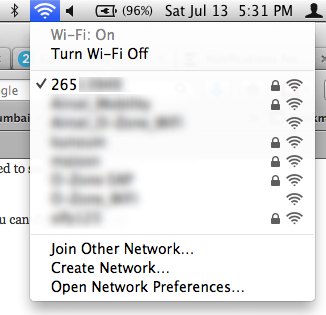 Wi-Fi 비밀번호 찾기 Mac1