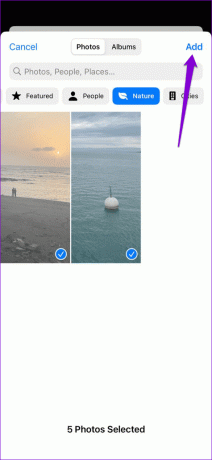 Vyberte Fotky pro náhodné přehrávání uzamčené obrazovky
