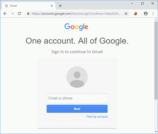 Typ gmail.com in de adresbalk van uw webbrowser om de Gmail-website te bereiken