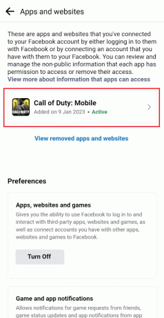 Bakstelėkite Call of Duty Mobile | pakeisti susietą paskyrą COD Mobile