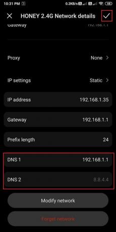 Vnesite bodisi strežniki Google DNS ali Open DNS servers | Popravite internetno napako v mobilnih aplikacijah PUBG