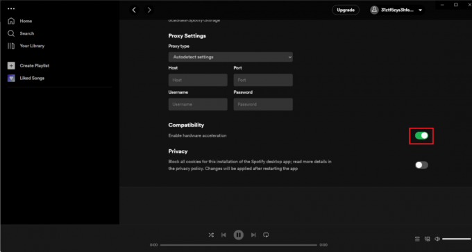 Ahora, apague la configuración de compatibilidad deshabilitando la palanca | spotify bloquea windows 10