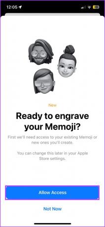 Povolte aplikaci Apple Store přístup do galerie Memoji 