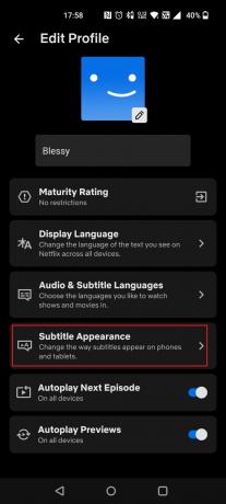 Докоснете Изглед на субтитри | как да промените цвета на субтитрите в Netflix Android