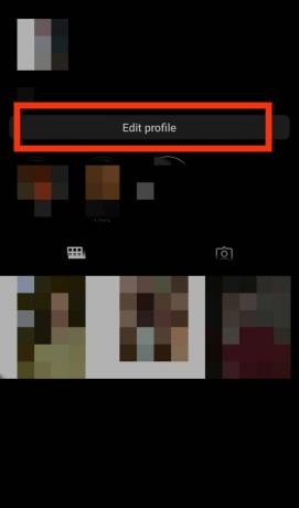 Accesați Profil după deschiderea aplicației pe telefon. Apoi selectați Editați profilul.