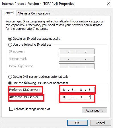 값을 입력합니다. Netflix 오류 코드 UI3012를 수정하는 방법