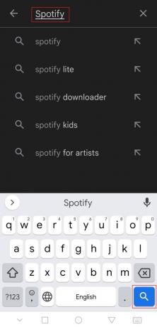ค้นหา Spotify ในแอป Android ของ Google Play Store แก้ไข Spotify Wrapped ไม่ทำงาน