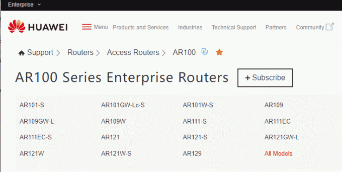 Klicken Sie in der Liste auf den Modellnamen Ihres Modems