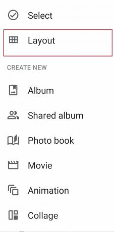 Изаберите опцију Лаиоут