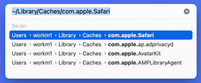 odprite safari cache