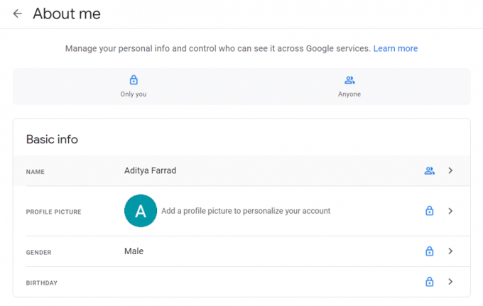 Cómo quitar la imagen de perfil de Google o Gmail