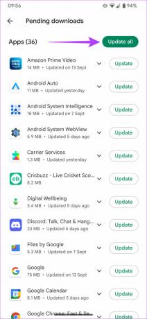 opdatere alle apps på Android