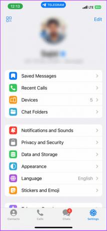 Postavke Telegrama na iOS-u