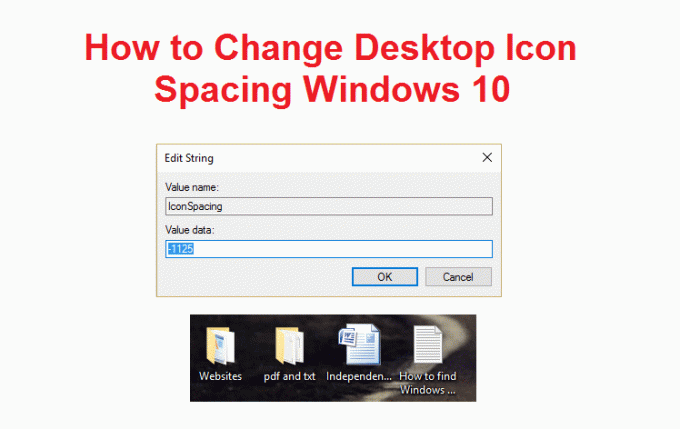 Как да промените разстоянието между иконите на работния плот в Windows 10