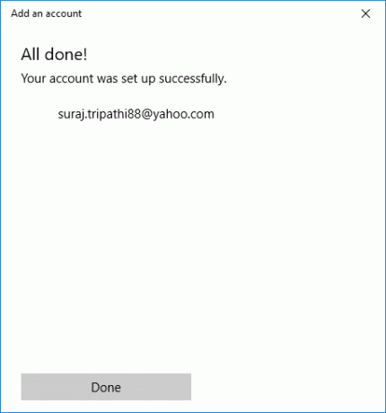 Configure la cuenta de correo electrónico de Yahoo en la aplicación de correo de Windows 10 | Configure la cuenta de correo electrónico de Yahoo en la aplicación de correo de Windows 10