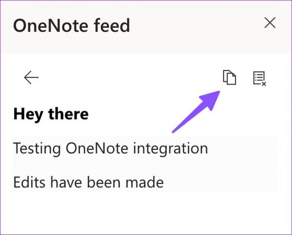 Copia il contenuto di Samsung Notes dal feed di OneNote