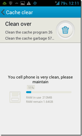 1 คลิก Cleaner สำหรับ Android 7