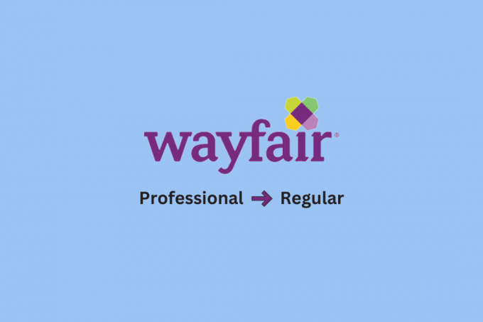 Wayfair プロフェッショナルからレギュラーへの切り替え方法