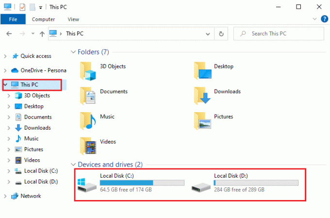 Überprüfen Sie den lokalen Speicherplatz. Beheben Sie den Microsoft Store-Fehler 0x80073D12 in Windows 10