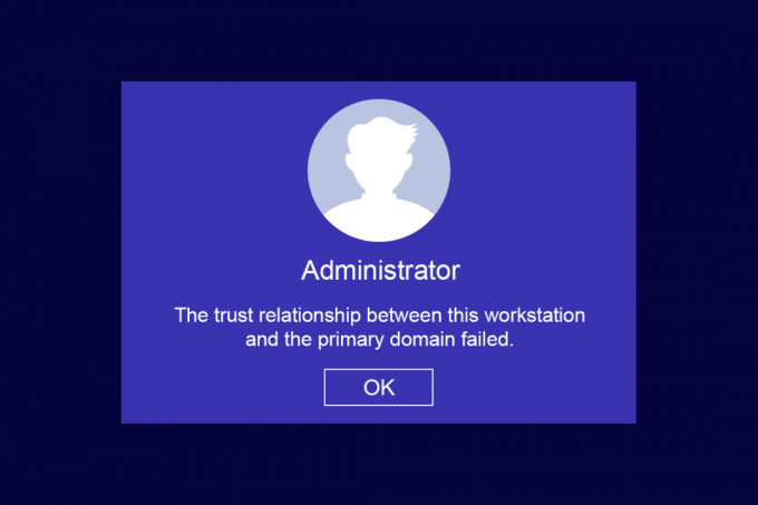 Tämän työaseman ja ensisijaisen verkkotunnuksen välisen luottamussuhteen korjaaminen epäonnistui