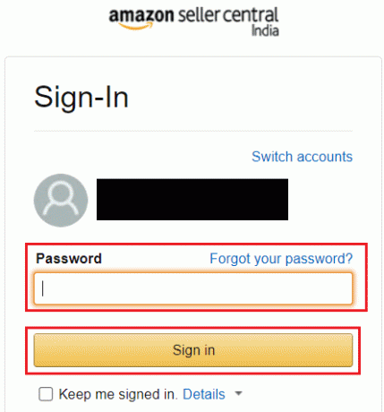 Якщо у вас уже є звичайний обліковий запис, введіть пароль і натисніть «Увійти».