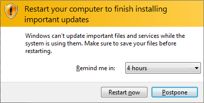 Fix Starten Sie Ihren Computer neu, um wichtige Updates zu installieren