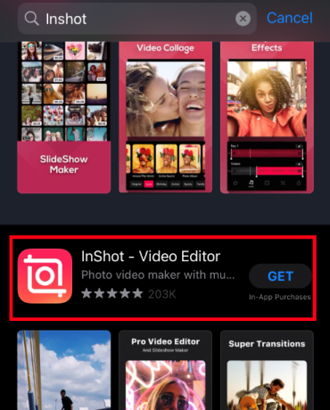 InShot-kuvake App Storessa