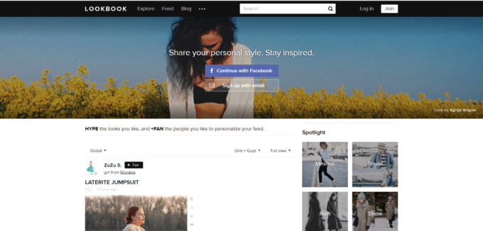 Offizielle Webseite von Lookbook. Pinterest-Alternativen für Designer