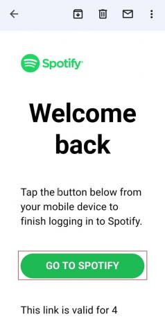 Accesați Spotify în aplicația gmail