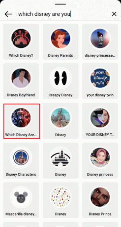 Vilket Disney Are You Instagram-filter