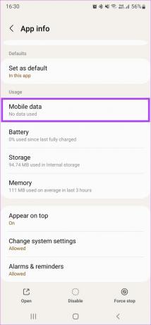 Mobiel datagebruik voor Google