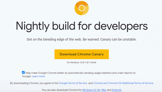 Verwenden Sie den Canary Chrome-Browser | Fix Mauszeiger verschwindet in Chrome