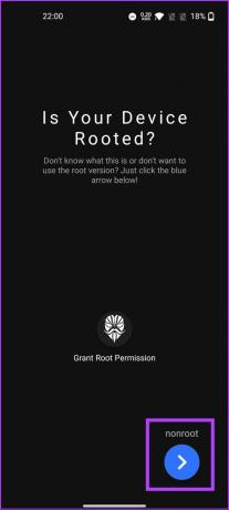 tik op Grant Root-toestemming