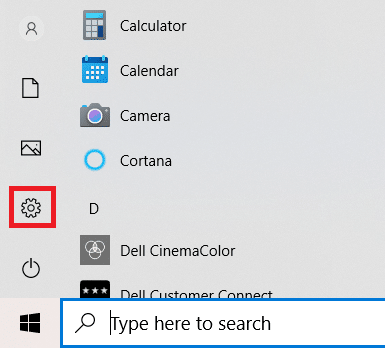 Nospiediet Windows taustiņu. Noklikšķiniet uz ikonas Iestatījumi | RESULT_CODE_HUNG