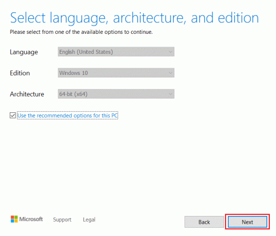 Klicken Sie im Windows 10-Installationsmedienerstellungstool auf Weiter. Fehlercode 0x80070456 0xa0019 in Windows 10 beheben