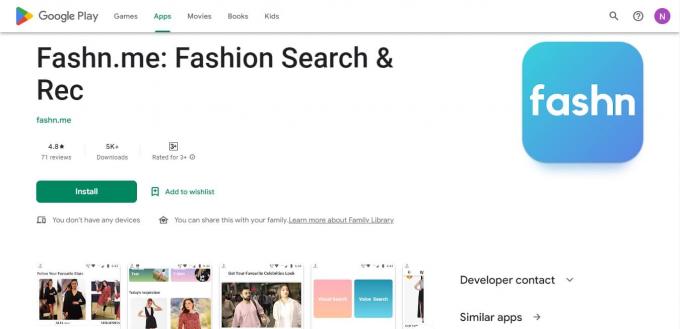 Fashn.me Play Store 