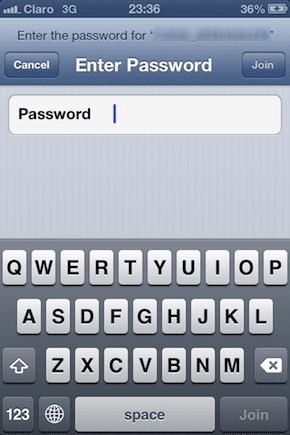 वाईफाई पासवर्ड दर्ज करें