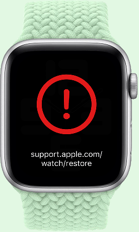 Apple Watch Ausrufezeichen