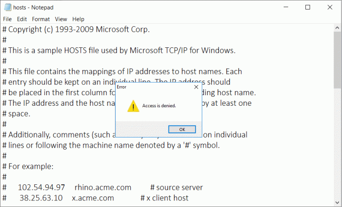 แก้ไขการเข้าถึงถูกปฏิเสธเมื่อแก้ไขไฟล์โฮสต์ใน Windows 10