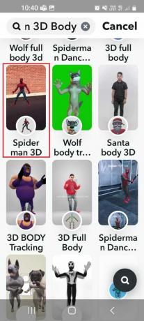 Cuerpo del Hombre Araña 3D