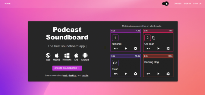 Table d'harmonie des podcasts