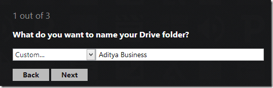 Beri nama folder yang Anda inginkan untuk muncul di desktop Anda