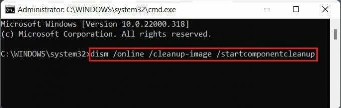 Befehl " dism cleanup image" in der Windows 11-Eingabeaufforderung